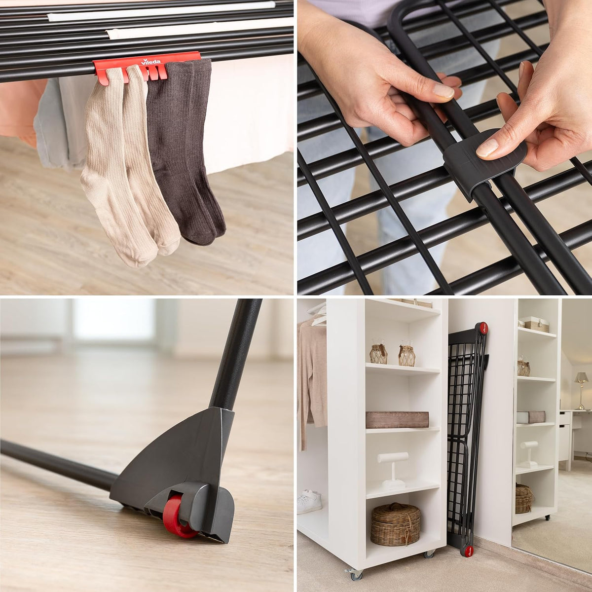 Varal FoldMax™ – Compacto e Dobrável [Até 2M de Abertura]