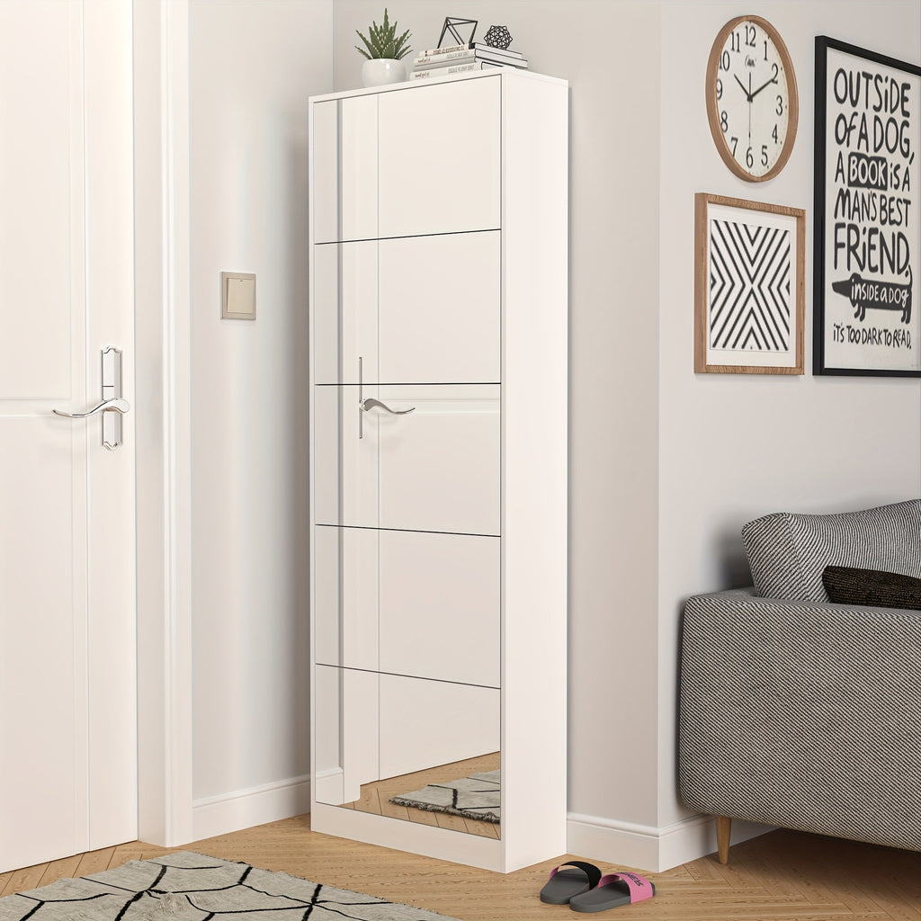 Sapateira Premium - 5 Gavetas Espelhadas Retrátil