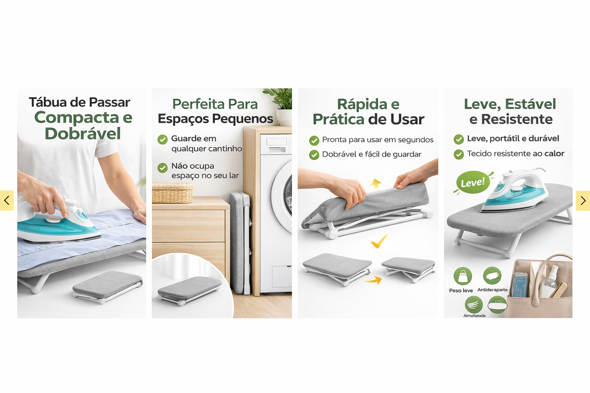 Tábua de Passar [Dobrável e Compacta] - Eleita a Melhor de 2026