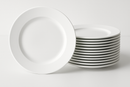 Conjunto 6 Pratos Rasos Brancos Cerâmica - 26cm